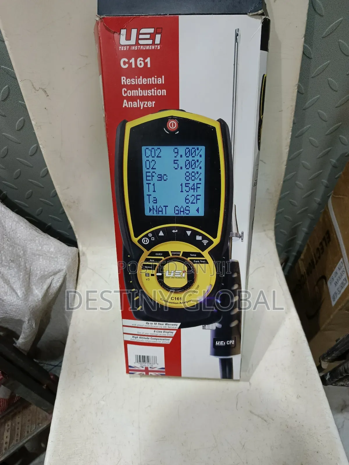 Uei C161 Residential Combustion Analyzer,