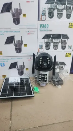 8mp 10x Zoom Color Solar Cctv Dual Lens Camera
