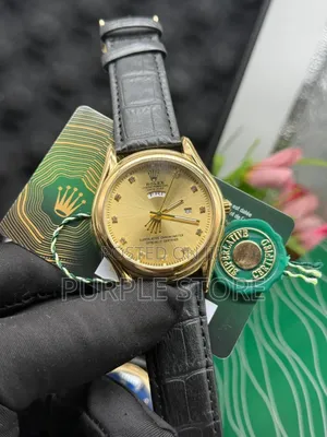 Rolex Leather Wristwatch
