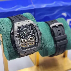 Mark Farewhale Quality Luxury Men Rubber Strap Wristwatch