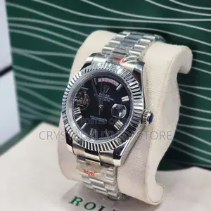 Rolex Quality Luxury Men Chain Strap Water Resistant Wristwatch