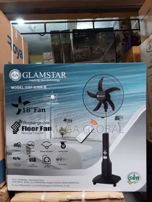 Glamstar 18" Rechargeable Fan