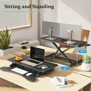 Ergonomic Adjustable Office Desk – Laptop Monitor Stand