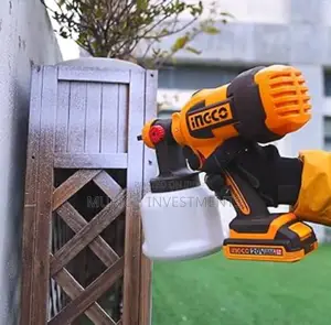 Ingco Powerful Cordless Spray Machine For Wood, Metal Walls