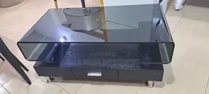 Luxury Centre Table With Glass Top and a Drawer Attached Down