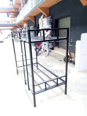 Metal Bunk Bed With Secure Ladder