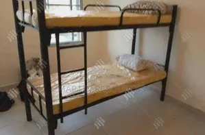 Industrial -Style Metal Bunk Bed