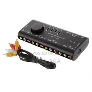 4 In1 Av Audio Video Signal Switcher Splitter 4 Way Selector