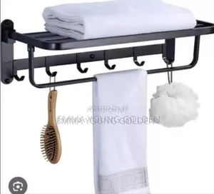 Multiple Black Towel Rail