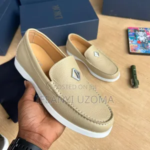 Dior Cream Color Loafers Shoe