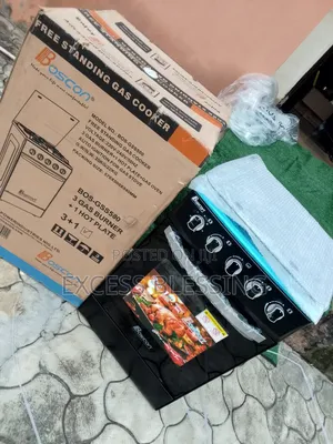 Brand New Stand Free Boscon 50 50 Standing Gas Cooker 3+1