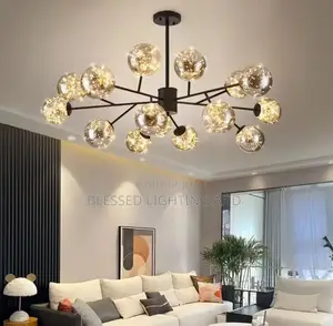 12 Hands Led Chandelier Light for Living Room, Hotel Lobby, Bedroom