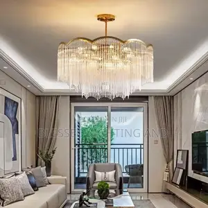 Size 600mm 800mm Crystal Chandelier Light for Living Room, Dinning