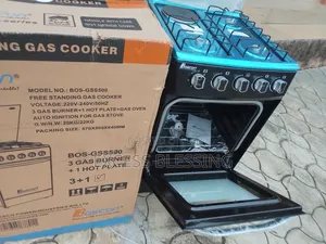 Brand New Bos_gss 500 Boscon Standing Gas Cooker 3+1