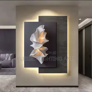 Modern Led 3d Art Luxury Wall Decoration Frame Light for Living Room