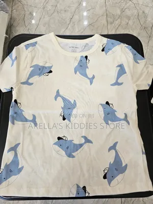 LCW Baby Ecru Printed Baby Boy Shirt and Pants 2 PCS Set.