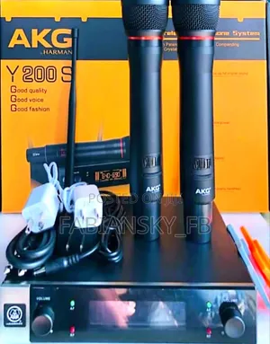 Original Professional Wireless Mic 2in1, Akg Product, Model Y200s,