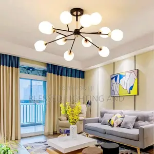 Modern 12 Hands Nordic Chandelier Light for Living Room, Bedroom, Dinn