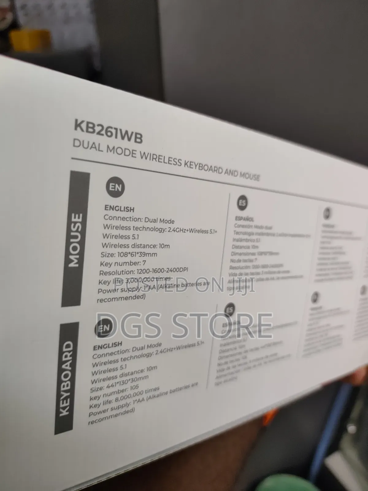 Havit Kb261wb Dual Mode Wireless Keyboard Mouse