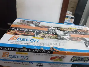 Boscon 2-Burner Table Glass Gas Cooker