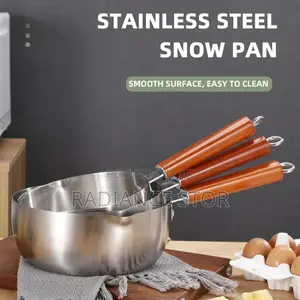 1pc 18cm Quality Stainless Steel Sauce Pan With Long Handle