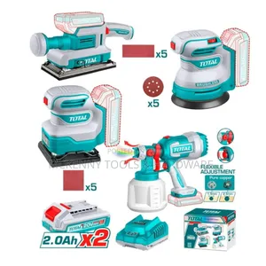 3-1 Pack Sanders and 20v Cordless Paint Gun Kit