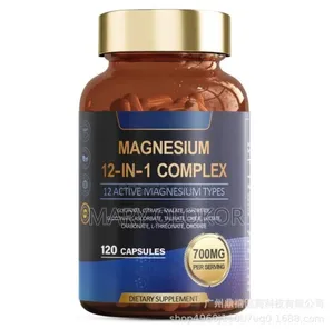 Magnesium Glycinate 12 in 1 Complex 700mg 120 Capsules