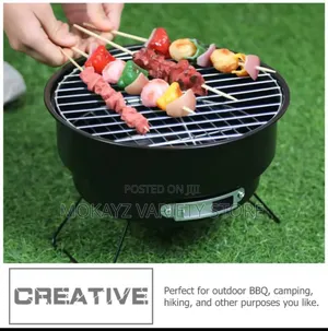 Portable Outdoor/Indoor Stainless Steel Charcoal Barbecue Grill