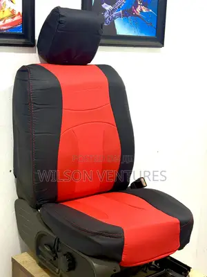 High Quality Red and Black Leather Car Seat Cover Universal Fit