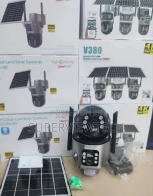 4g Solar CCTV Dual Lens 8mp Color Display
