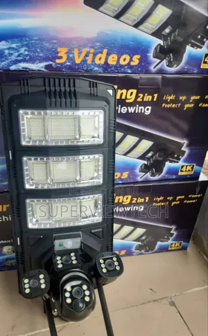 4g Solar Streetlight CCTV 3 Videos Camera
