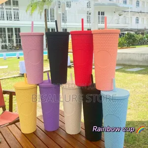 Pimple Cup With Straw