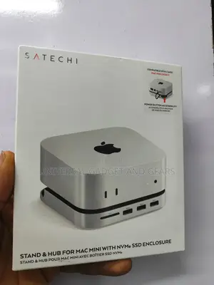Satechi Mac Mini M4 Hub & Stand For Mac Mini M4, M4 Pro - Silver