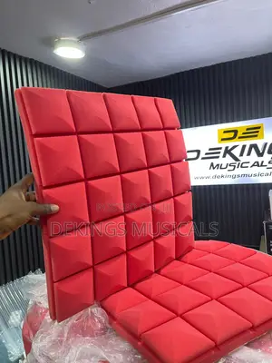 Acoustic Foam 50x50cm Sound Proof Wall Panels Red