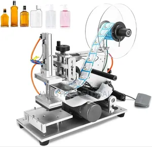 Semi Automatic Flat Surface Labelling Machine For Bottle, Containers,