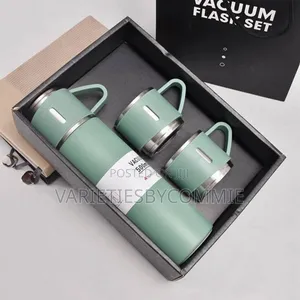 Vacuum Flask With 2 Cups