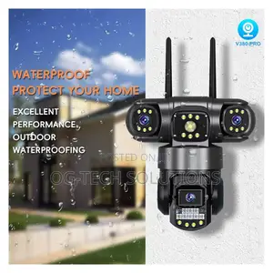 Dome Triple Lens 4g Solar CCTV Camera – Wireless