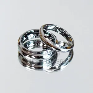 Couples Silver Wedding Ring Band 006