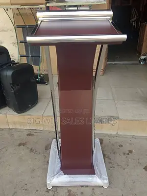 Wooden Pulpit With Glass