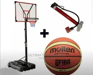 Bodyfit Basketball Stand + Ball + Pump.