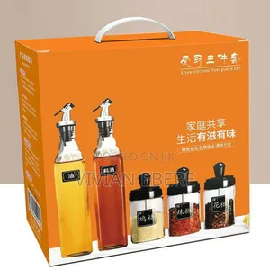 5in1 Oil Bottle and Spice Jars