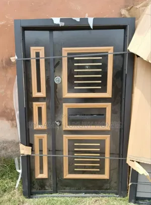 Black and Gold Design 4ft Entrance Security Door