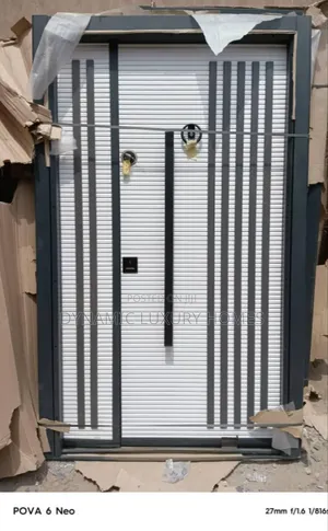 White and Black Design Double Turkish Security Door
