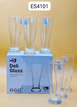 6pcs Long Glass Cup