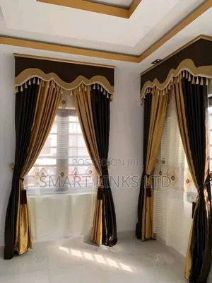 Royal Elegance Turkish Curtains With Decorative Board