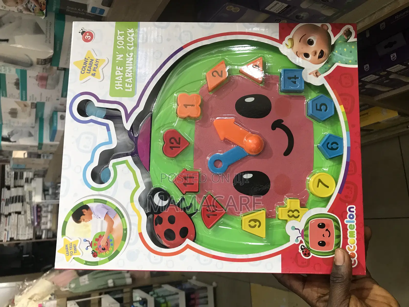 Coco Melon Shape ‘N’ Sort Learning Clock