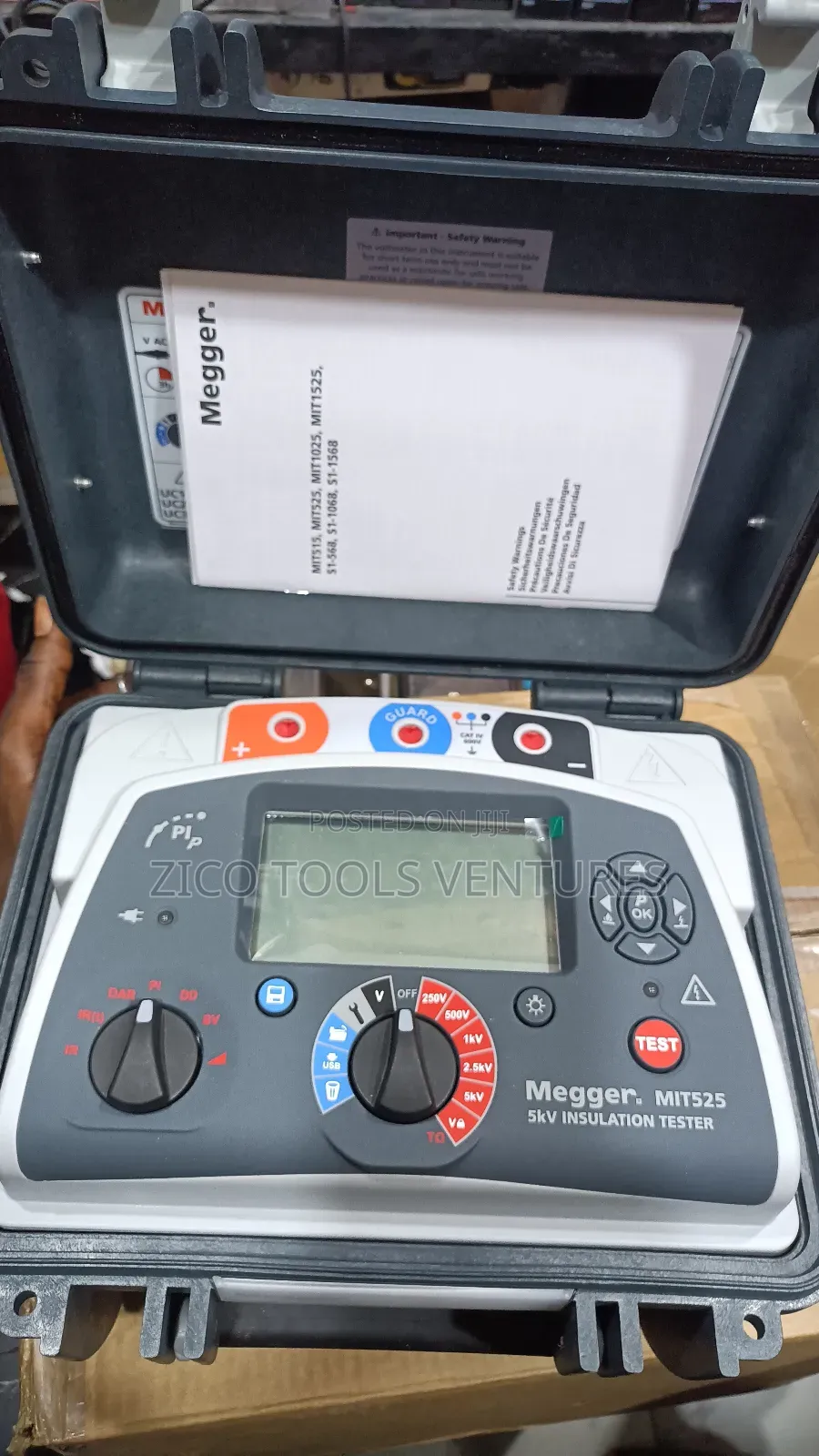 Megger Mit525 5kv Insulation Resistance Tester
