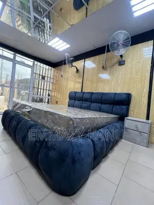 6x6 Bedframe With 2 Bedside and Mattress