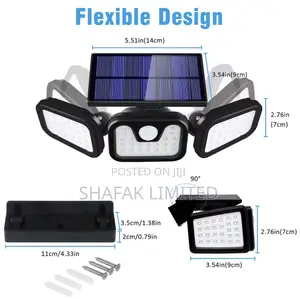 Foldable Solar Motion Sensor Wall Lamp