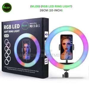 44%
Mj26 10 Inch RGB Led Ring Light With Phone Holder Circle Ring